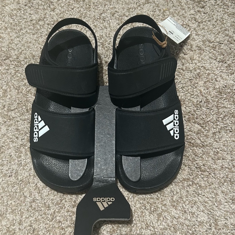 Adidas black Adilette Sport Slide Sandals NWT